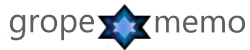 Gropedrawing memo ロゴ